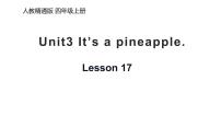 人教精通版Lesson 17优质ppt课件