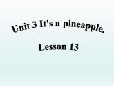 四年级上册英语课件-Unit3 It's a pineapple.  Lesson 13  人教精通版