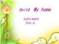 小学英语人教版 (PEP)四年级上册Unit 4 My home Part A课文配套ppt课件