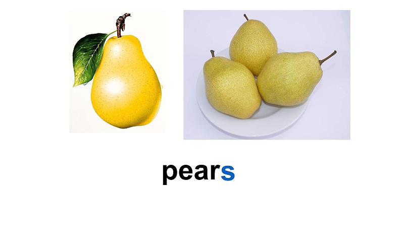 三年级英语下册课件-Unit 5  Do you like pears ？ PartA Let’s learn  Let’s chant  -人教PEP版07