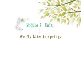 英语外研版3年级下册Module 7 Unit 1 We fly kites in spring课件1