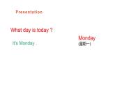 四年級下冊英語課件-Unit 4 There are seven days in a week.  人教精通版.