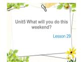 四年級(jí)下冊(cè)英語課件-Unit5 What will you do this weekend？ Lesson 29  人教精通版.