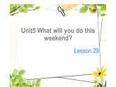 四年级下册英语课件-Unit5 What will you do this weekend？ Lesson 29  人教精通版.