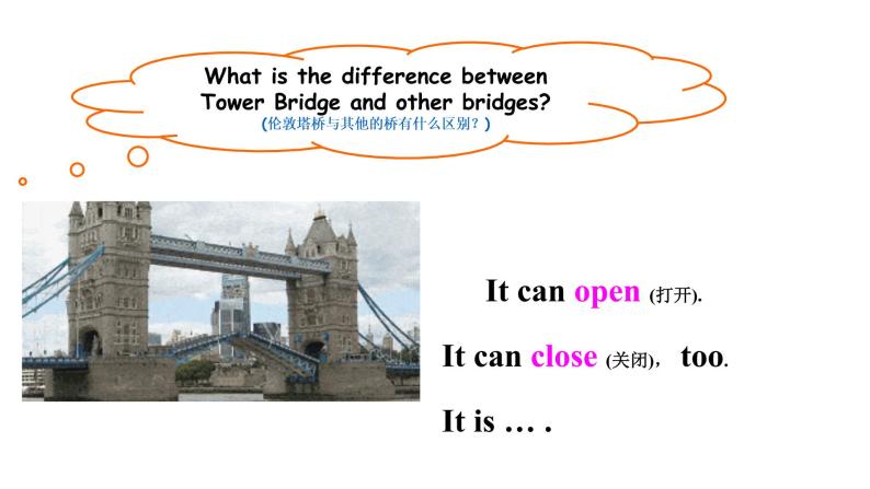 外研版三年级下册 Module 2 Unit 2 You'll see Tower Bridge. 教案+课件 (共21张PPT)+素材04