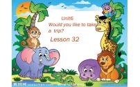 小学英语人教精通版四年级下册Lesson 32教案配套ppt课件