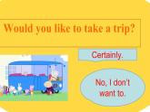 四年级下册英语课件-Unit 6 Would  you  like  to take a  trip ？Lesson 31 人教精通版