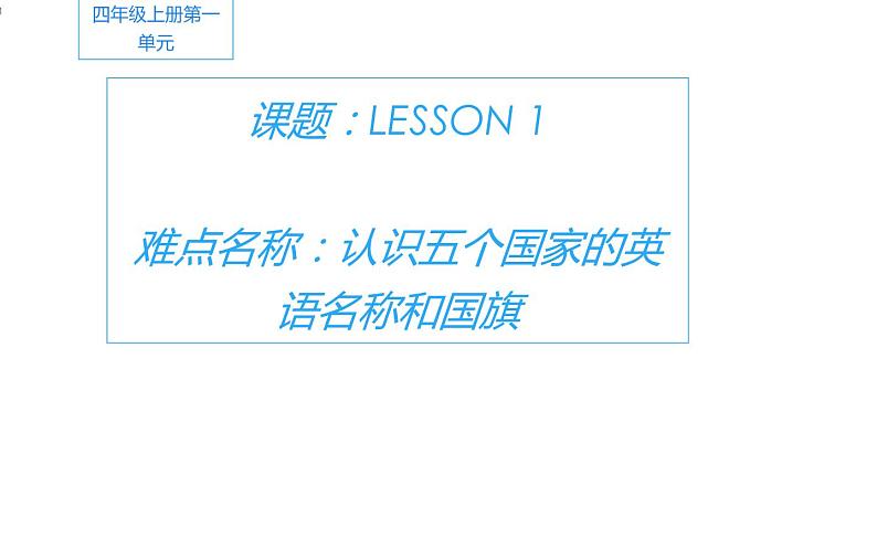 四年级上册英语课件-Unit 1 This is my new friend.  Lesson 1  人教精通版01