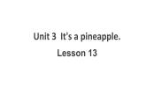 四年级上册英语课件-Unit3 It's a pineapple.  Lesson  13人教精通版