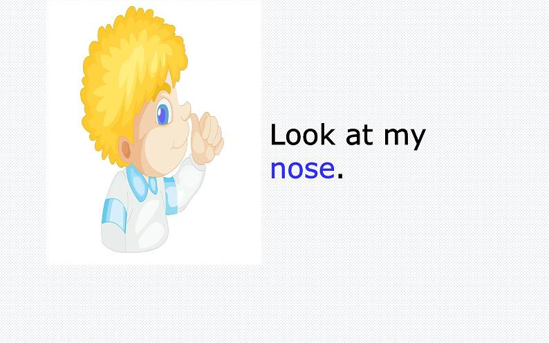 三年级上册英语课件-Unit3  Look at my nose. Lesson 13 人教精通版05