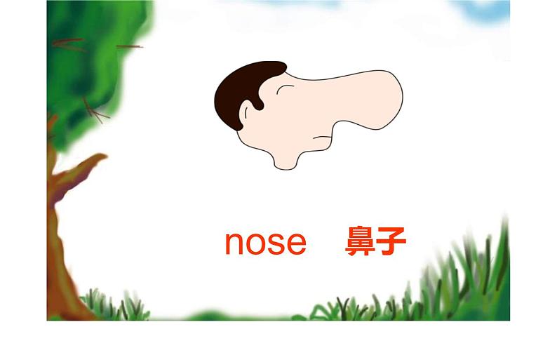 三年级上册英语课件-Unit3  Look at my nose. Lesson 13    人教精通版02