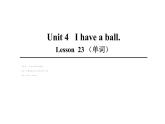 三年级上册英语课件-Unit4 I have a ball.  Lesson  23人教精通版