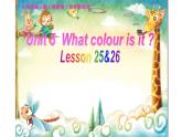 三年级上册英语课件-Unit5 What colour is it？Lesson 25&26 人教精通版