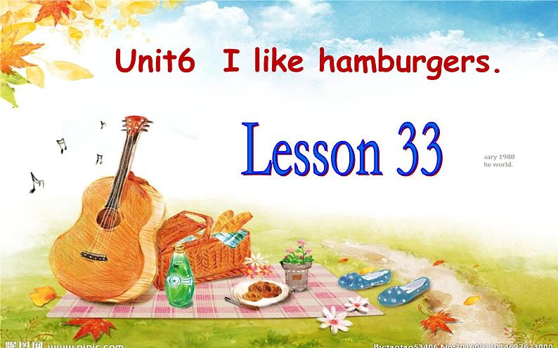 三年级上册英语课件-Unit 6  I like hamburgers.  Lesson 33人教精通版01