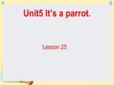 三年级下册英语课件-Unit5 It’s a parrot. Lesson 25 人教精通版