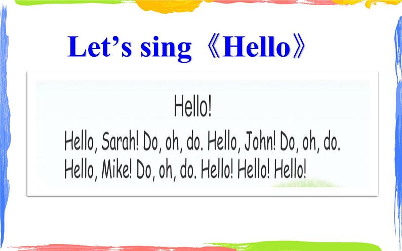 三 年级英语上册课件-Unit 1 Hello B Let's learn & Let’s chant -人教PEP版02