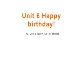 三年级英语上册课件-Unit6 Happy Birthday   A. Let's learn Let's chant-人教PEP版