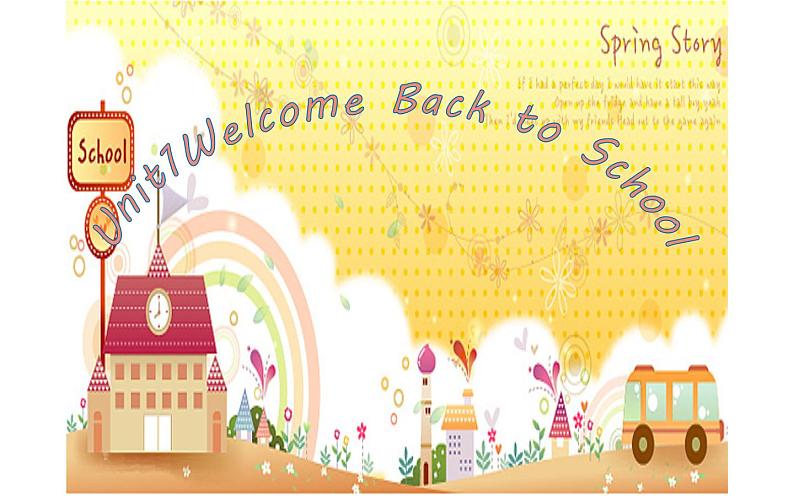 三年级英语下册课件-Unit 1  Welcome back to   school-人教PEP版第1页