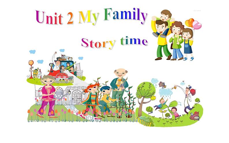 三年级英语下册课件-Unit 2 My family Story time-人教PEP版01