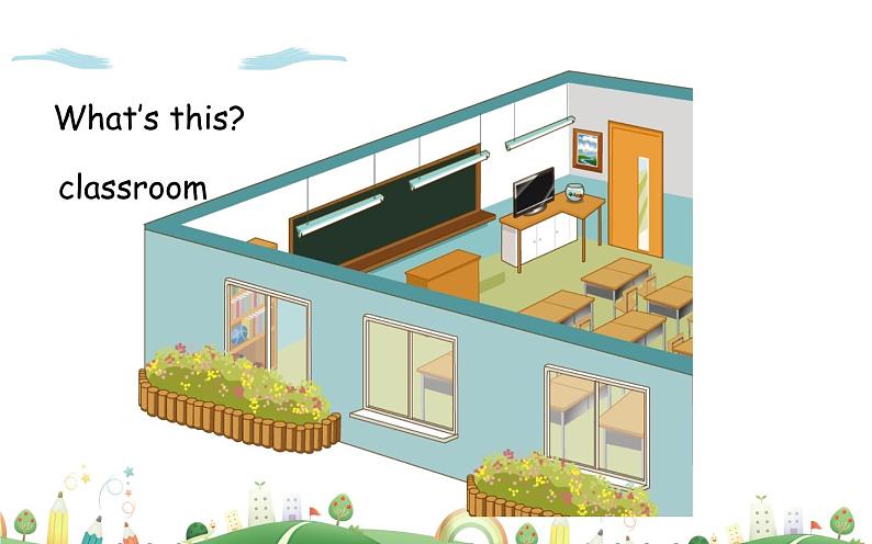 四年级英语上册课件-Unit 1 My classroom Part A Let’s Learn-人教PEP版02