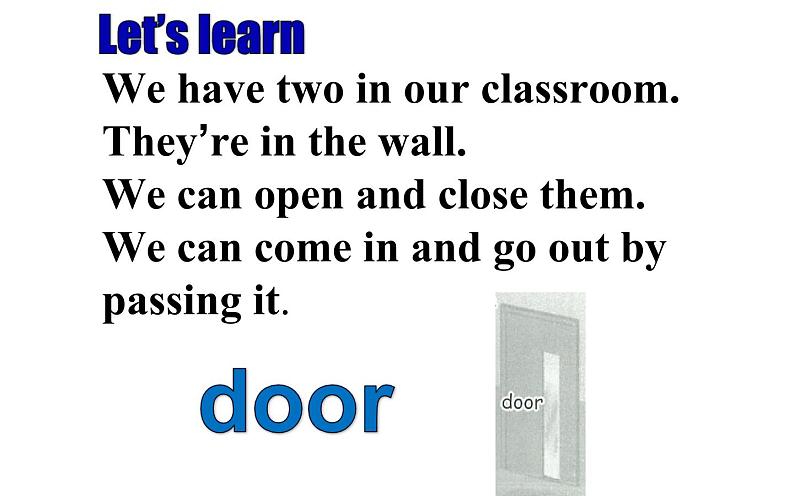 四年级英语上册课件-Unit 1 My classroom Let’s learn & Let’s do-人教PEP版07