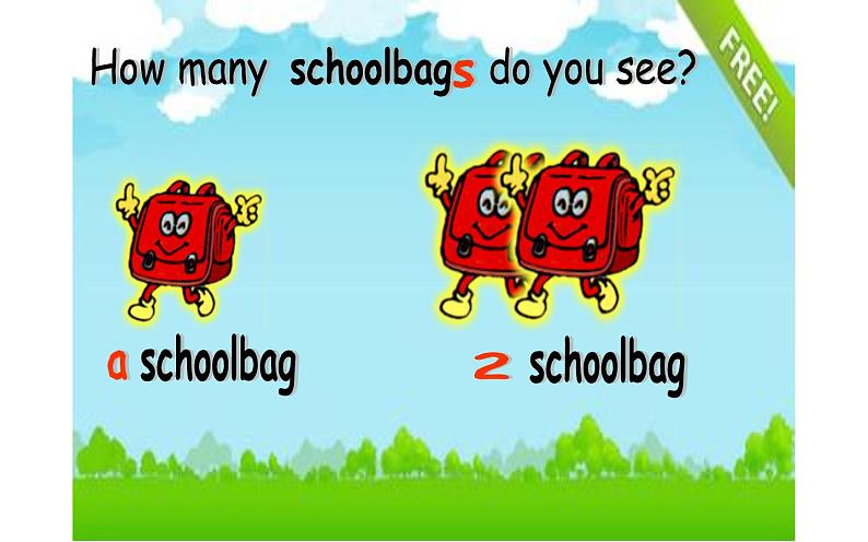 四年级英语上册课件-Unit 2 My Schoolbag A. Let’s learn-人教PEP版05