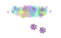 小学Unit 3 What would you like? Part A试讲课ppt课件