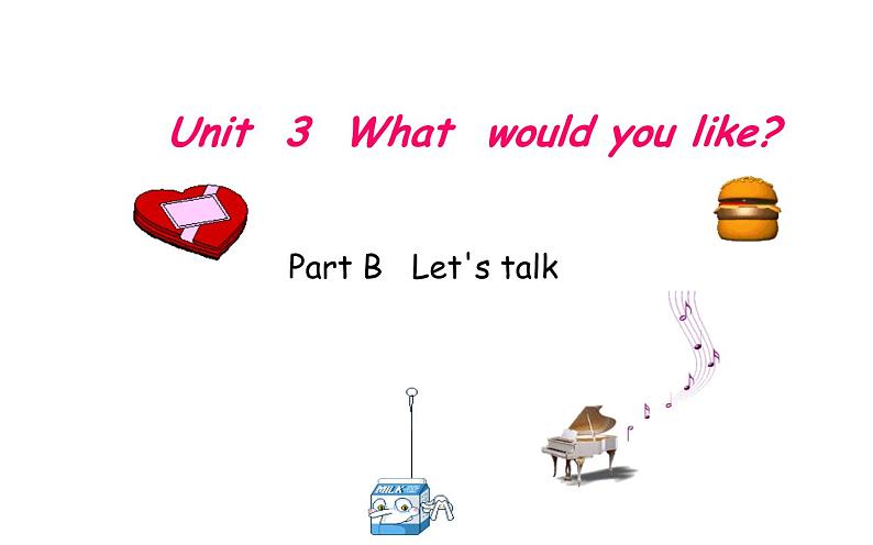 五年级英语上册课件-Unit 3 What would you like ？Part B   Let's talk-人教PEP版.01