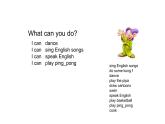 五年级英语上册课件-Unit 4 What can you do？    B Read and write-人教PEP版.