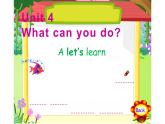 五年级英语上册课件-Unit 4 What can you do？A let’s learn-人教PEP版.