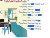 五年级英语上册课件-Unit 5  There is a big bed A let’s talk -人教PEP版.