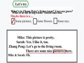 五年级英语上册课件-Unit 5  There is a big bed Let’s try & Let’s talk-人教PEP版.