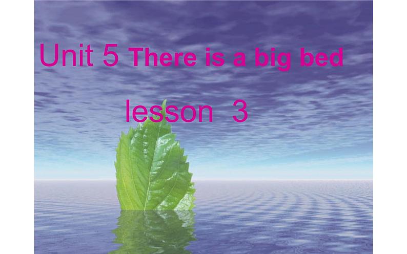 五年级英语上册课件-Unit 5  There is a big bed lesson  3-人教PEP版.第1页