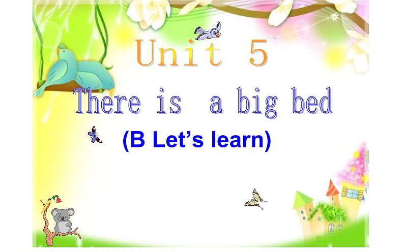 五年级英语上册课件-Unit 5  There is a big bed (B Let’s learn)-人教PEP版.01