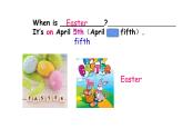 五年级英语下册课件-Unit 4  When  is  Easter？Part A Let's talk-人教PEP版