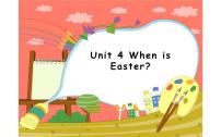 人教版 (PEP)五年级下册Unit 4 When is Easter?  Part A背景图课件ppt