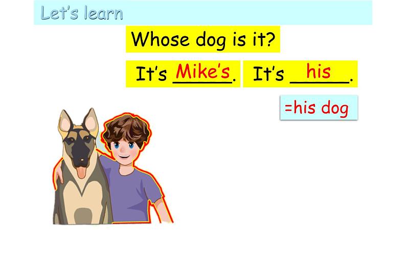 五年级英语下册课件-Unit 5    Whose dog  is  it ？PA Let’s learn-人教PEP版.第7页