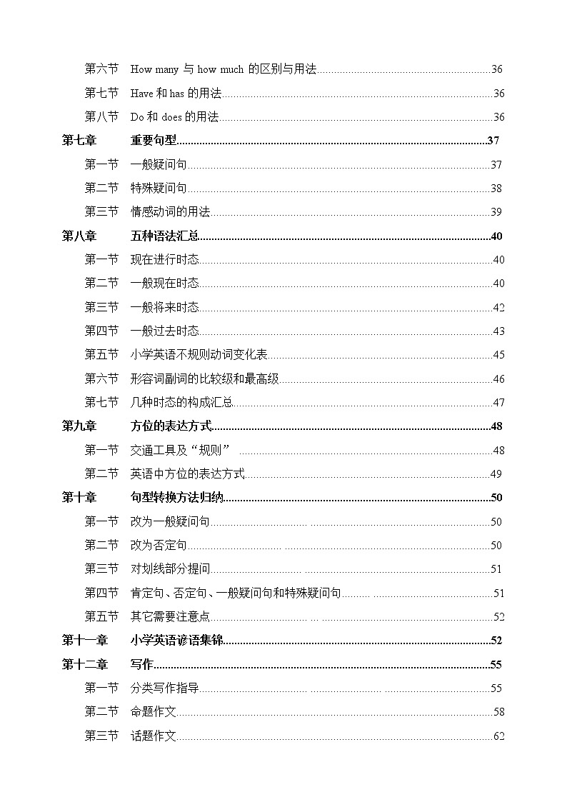 （超详）小学英语知识点归纳汇总第2页