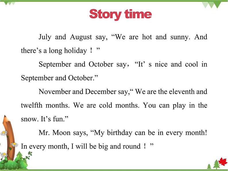 Unit 2 Lesson 12 Mr. Moon’s Birthday 课件+教案04