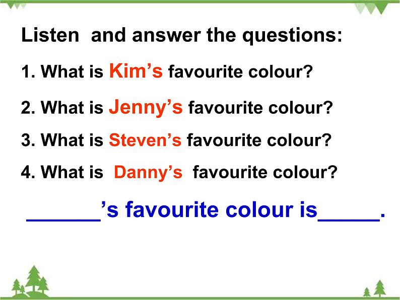 Unit 4 Lesson 19 My Favourite Colours 课件+教案+习题07