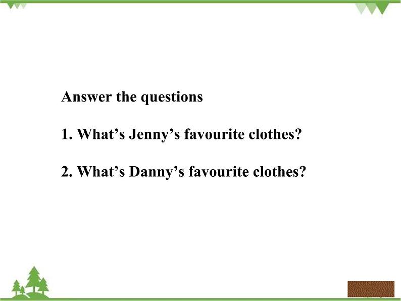 Unit 4 Lesson 20 My Favourite Clothes 课件+教案+习题08