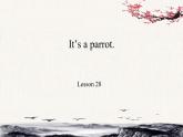 三年级下册英语人教精通版Unit  5    It's a parrot.Lesson28课件