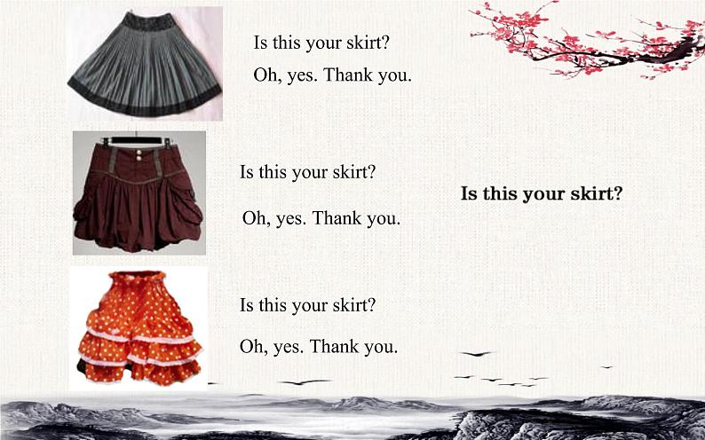 三年级下册英语人教精版Unit  6  Is this your skirt？Lesson31课件04