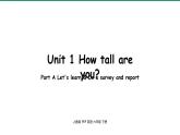 人教PEP-6年級(jí)英語(yǔ)下 Unit1 第2課時(shí)Part A Let's learn & Do a survey and report 課件