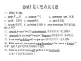 Unit1 复习要点及习题