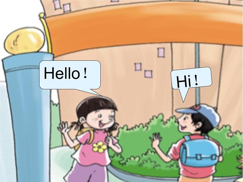 陕旅版小学英语三年级上册Unit-1《Hello!》PPT课件02