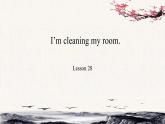 Unit 5 I'm cleaning my room。Lesson28课件