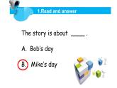 四年级上册英语课件-Unit 4 My Day (Reading—Mike’s Day)粤人版（开心英语）
