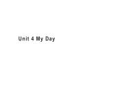 四年级上册英语课件-Unit 4 My Day 粤人版（开心英语）
