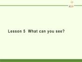四年级上册英语课件-Lesson 5  What can you see？  科普版